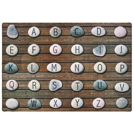 Carpets For Kids Carpets for Kids 60216 6 x 9 ft. Rectangle Alphabet Stones Seating Rug 60216
